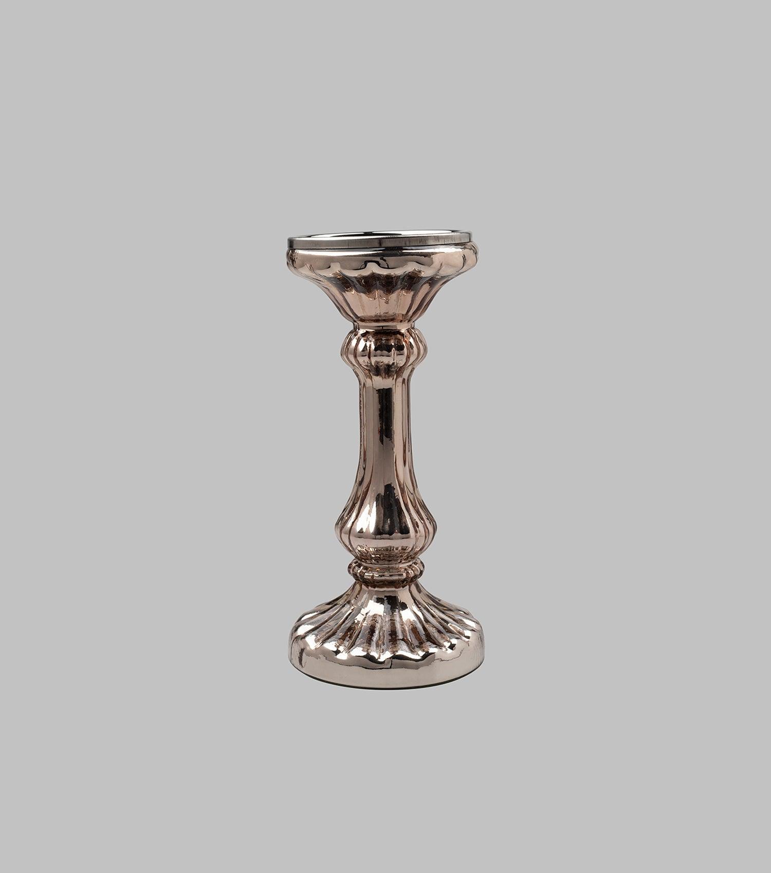 Mercerized Candle stand - Rose Gold - Elvy Lifestyle