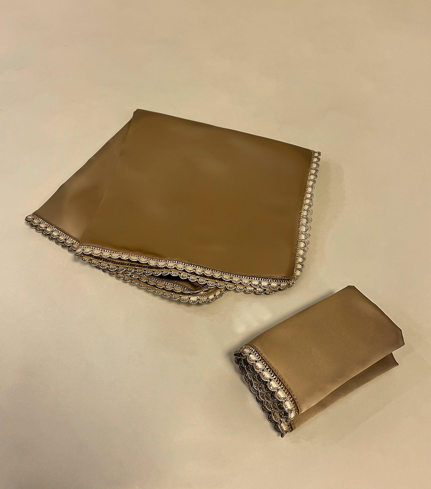 Maharaja Metallic Gold Napkins Set of 4 - Elvy Lifestyle