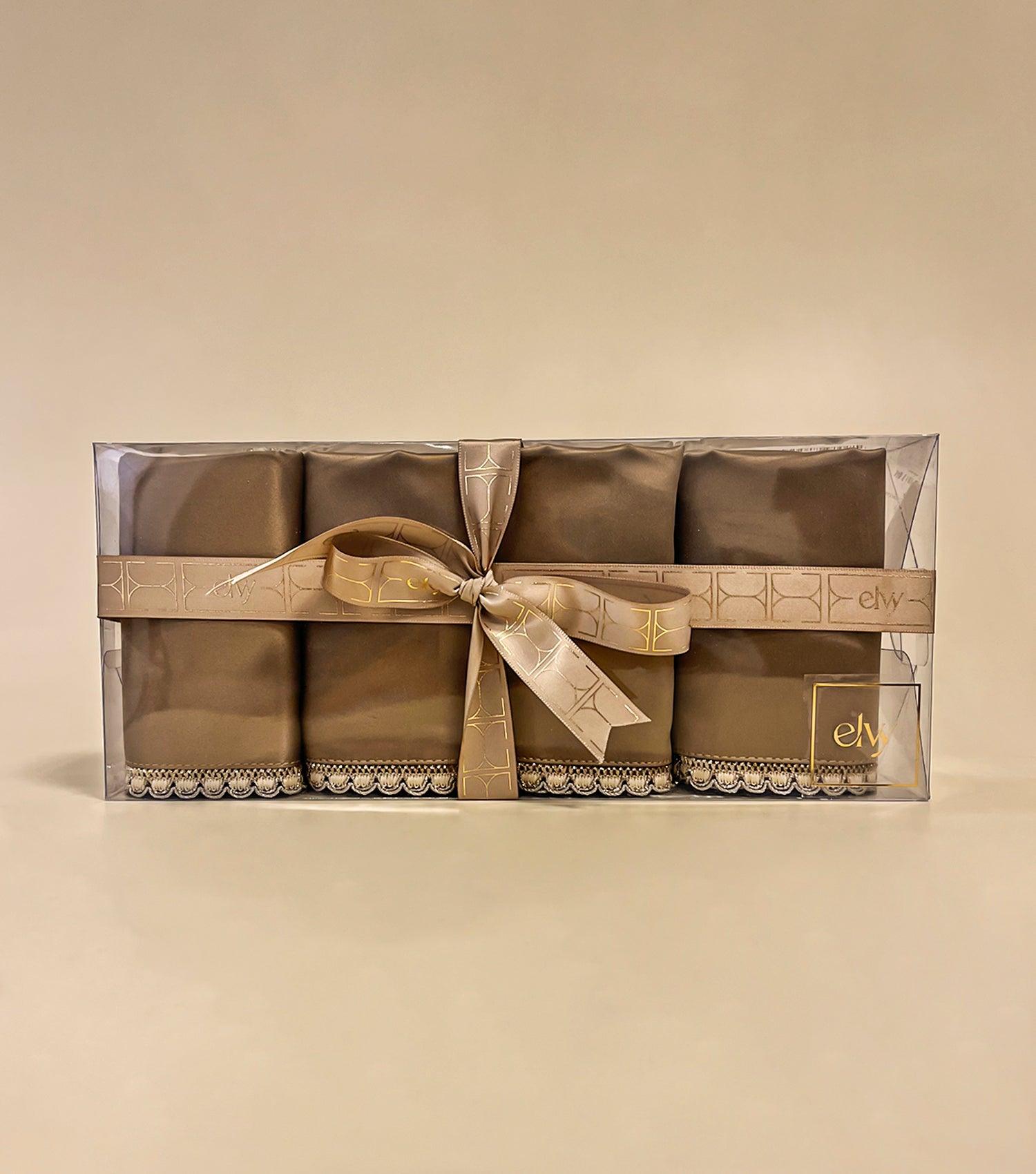 Maharaja Metallic Gold Napkins Set of 4 - Elvy Lifestyle