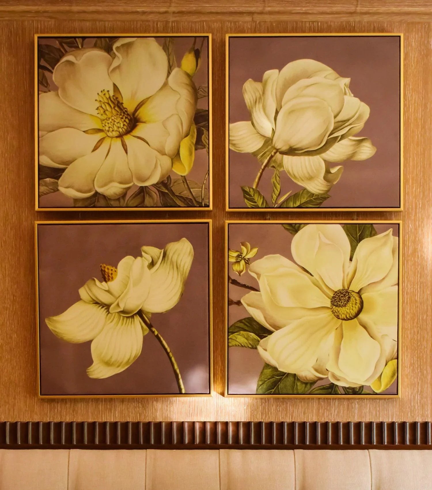 Magnolia Wall Art Set of 4 - Elvy Lifestyle