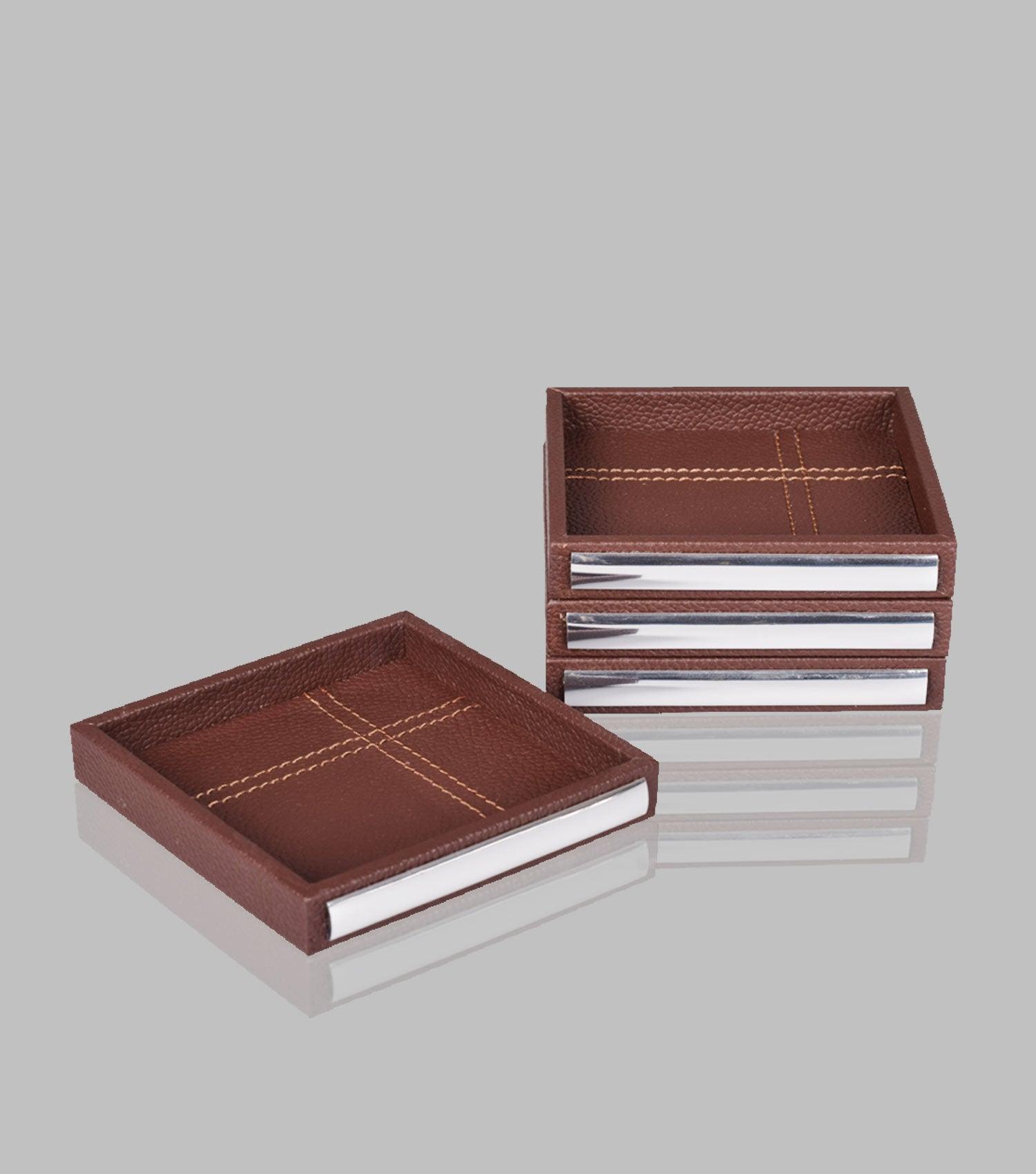 Gentleman Coaster Set S/4 - Elvy Lifestyle