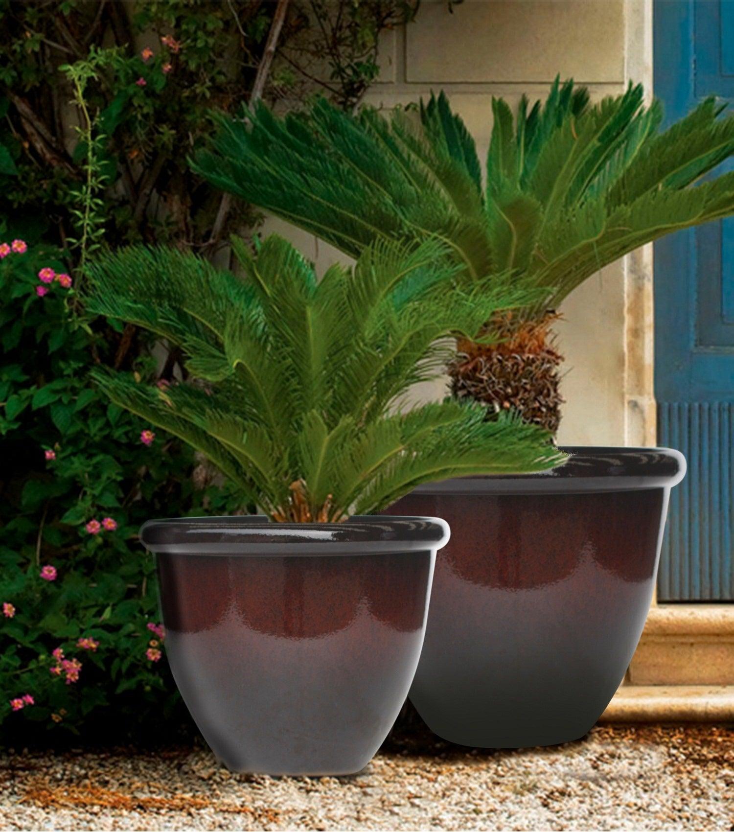 Velvet Planter burgundy small - Elvy Lifestyle