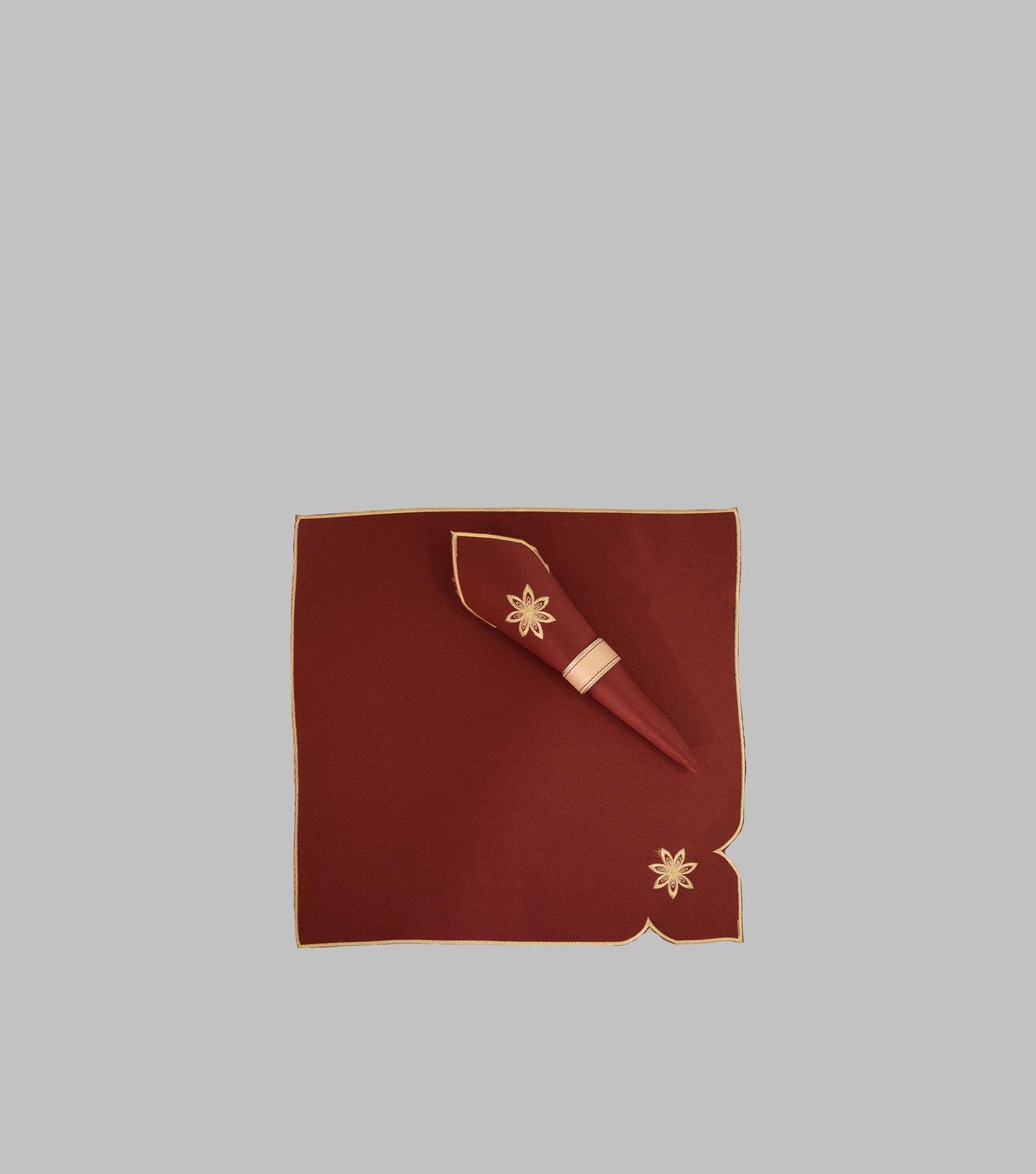 Paisley Burgundy Napkin - Elvy Lifestyle