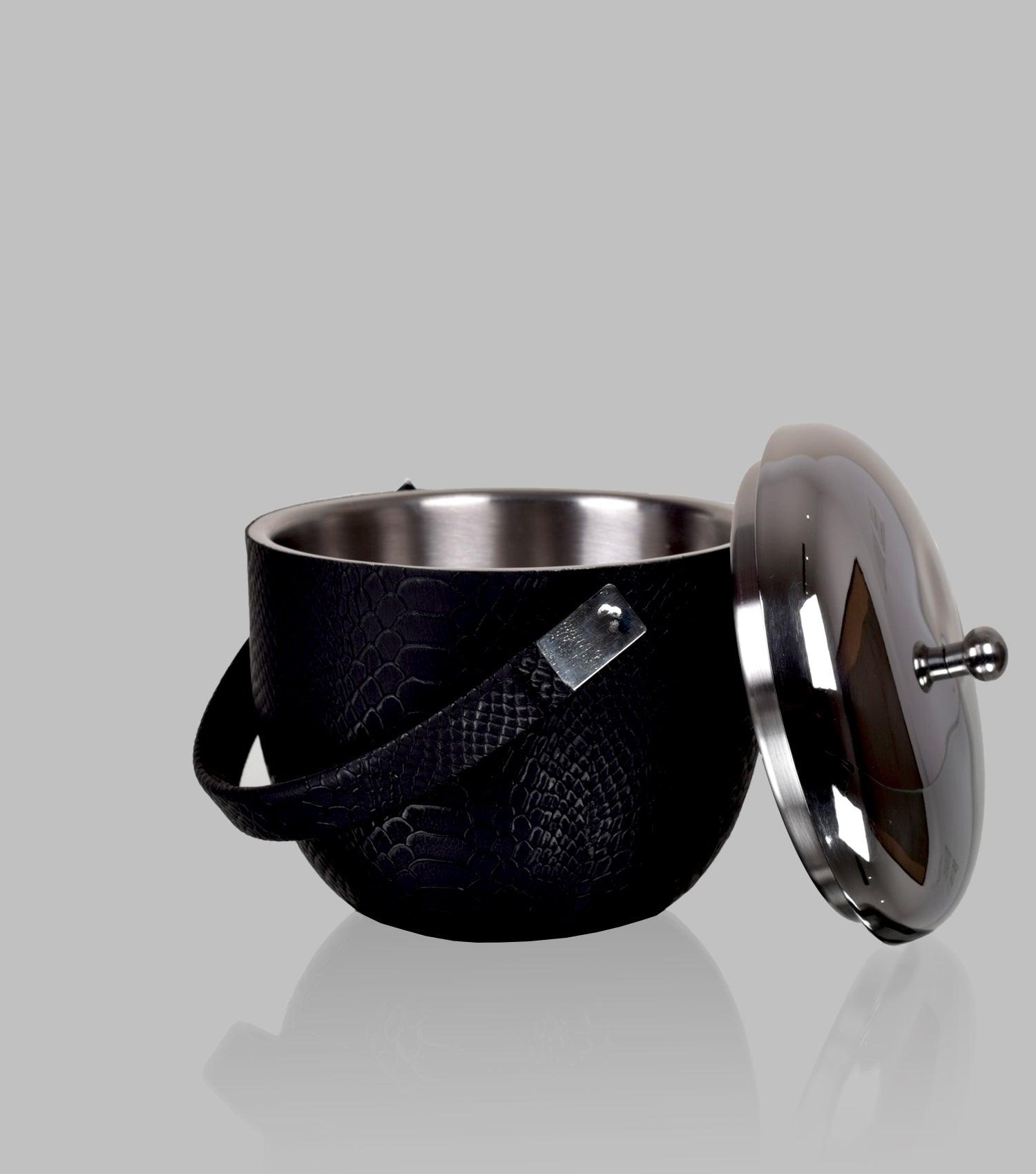 Tuscan Ice bucket small with tong - Elvy Lifestyle