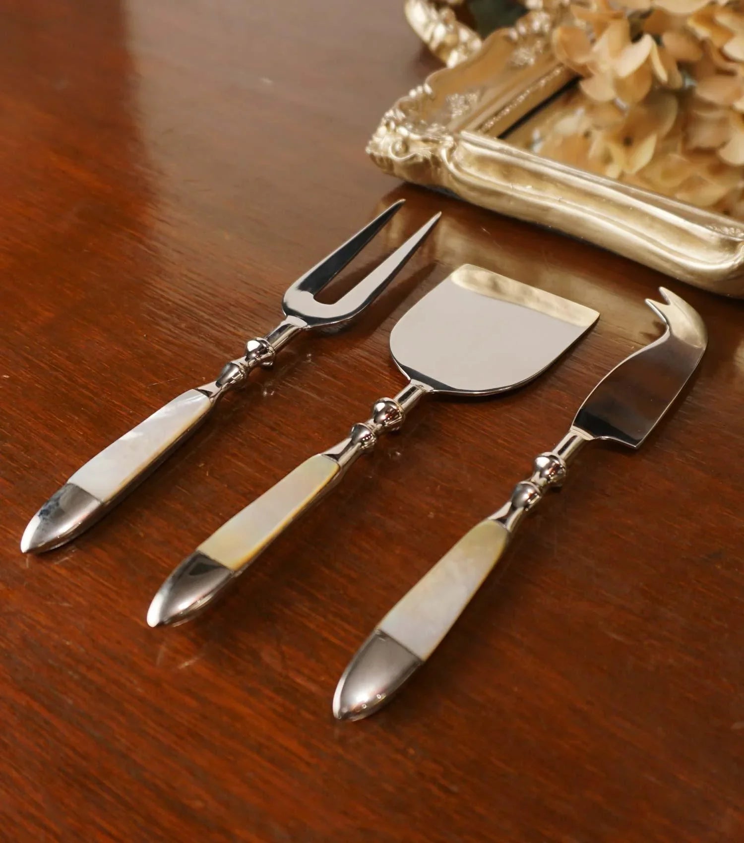 MOP Cheese Knife and Fork Set of 3 - Elvy Lifestyle