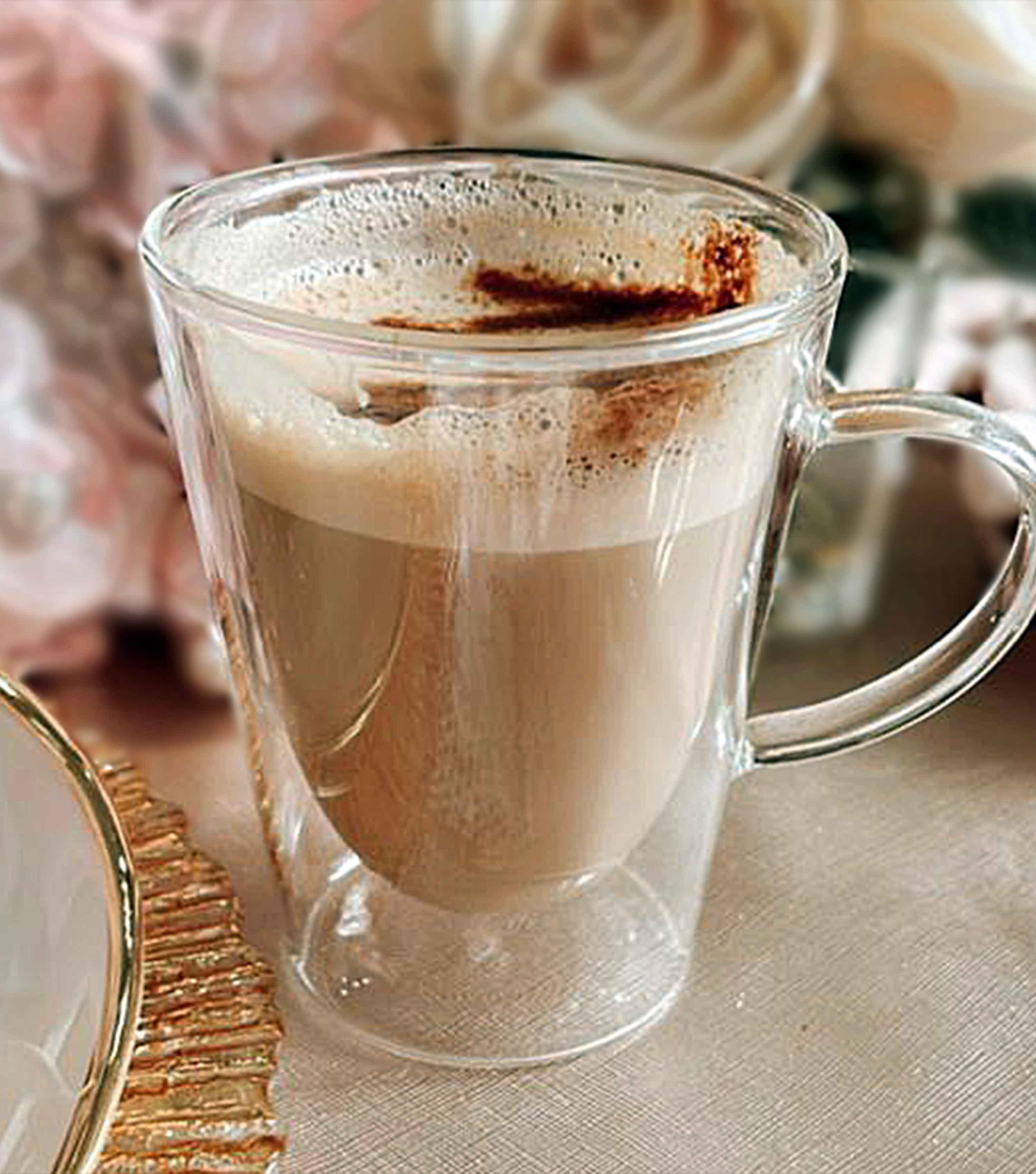 Double walled coffee mugs S/4 - Elvy Lifestyle