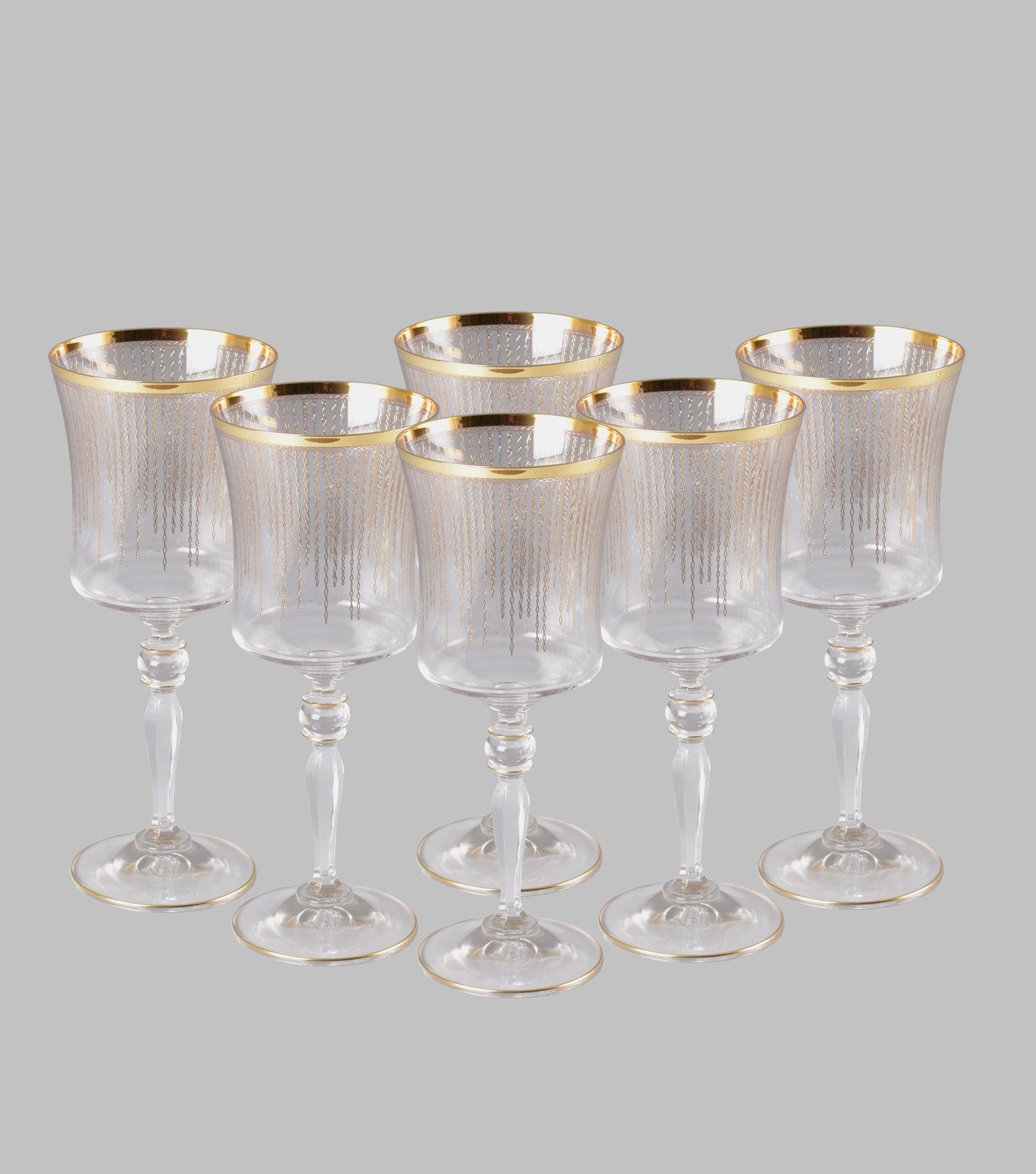 Celebration Wine Glasses Set of 6 - Elvy Lifestyle