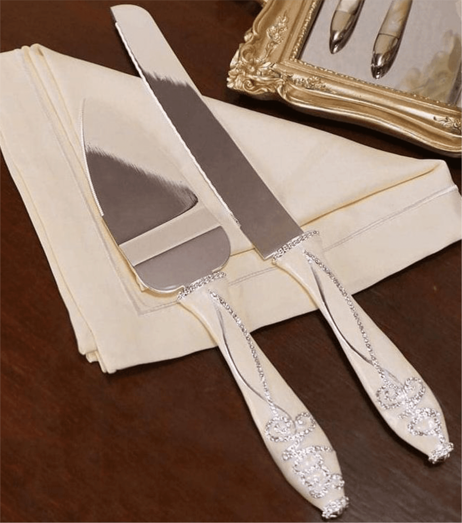 Ecstasy Cake Knife & Server Set - Elvy Lifestyle