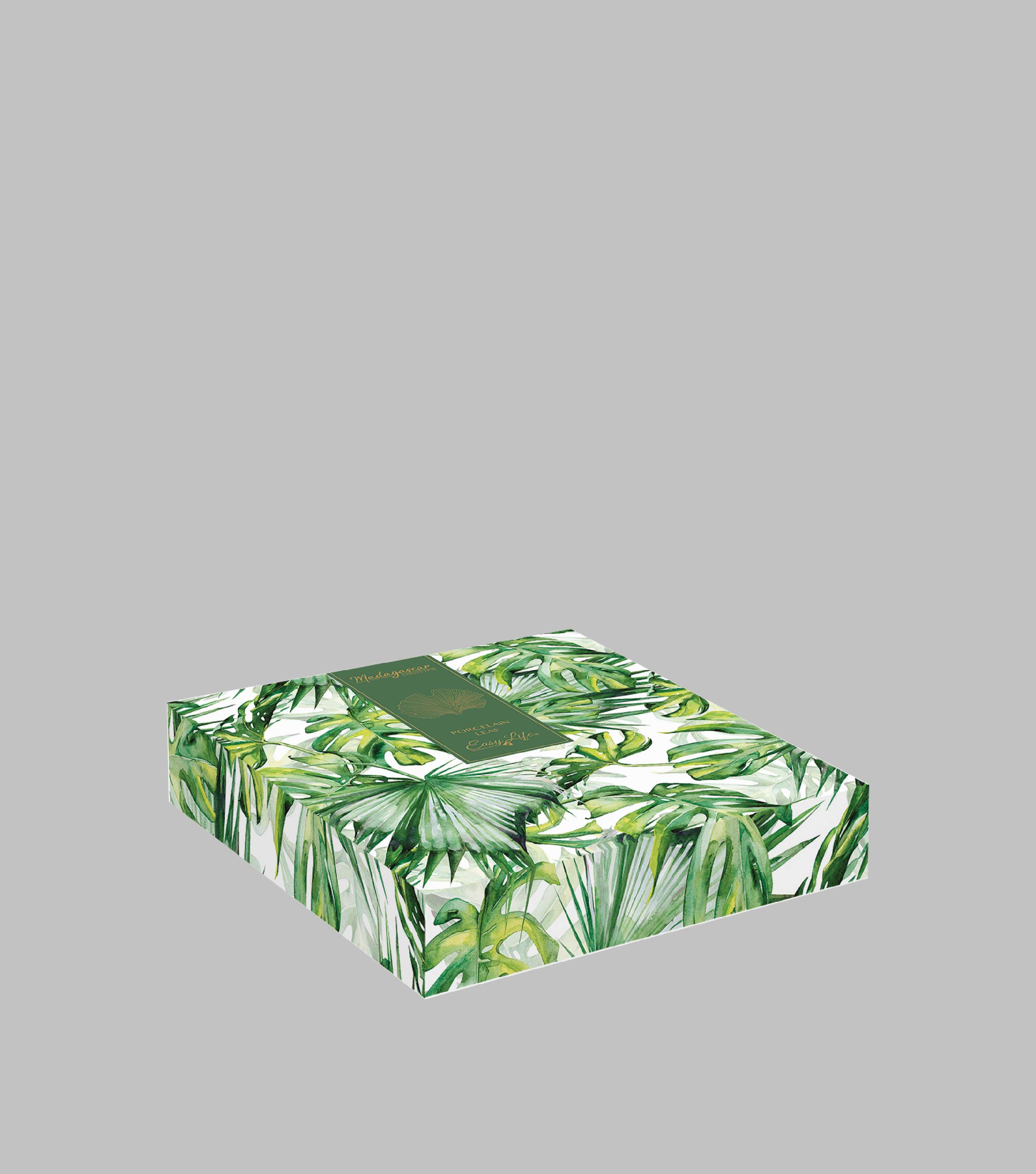 Ginko leaf platter white - Elvy Lifestyle