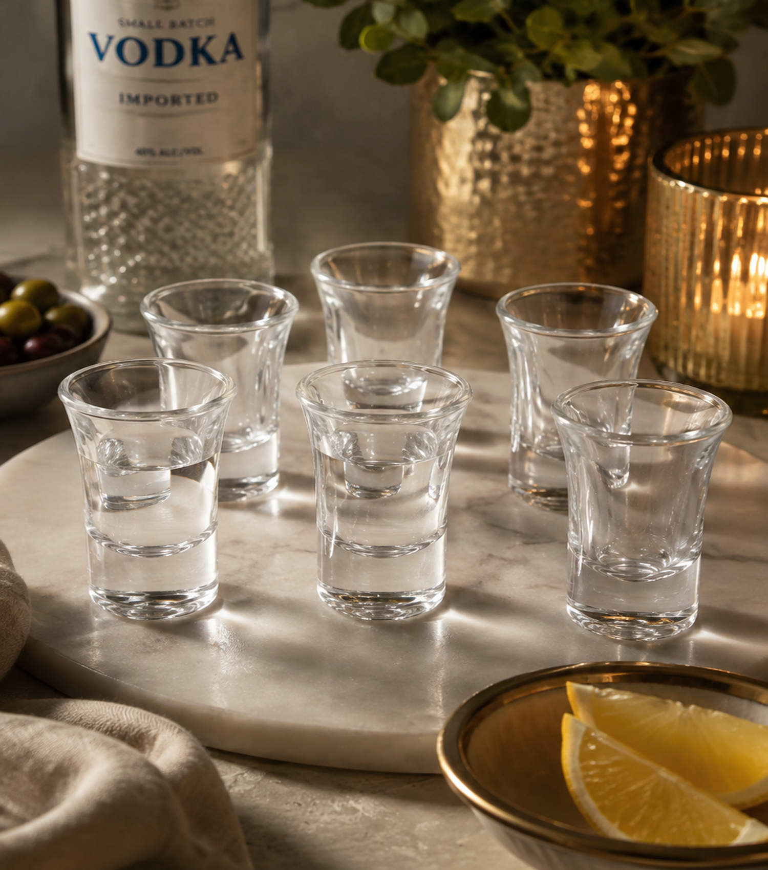 Vodka Shot Glasses - Set of 6