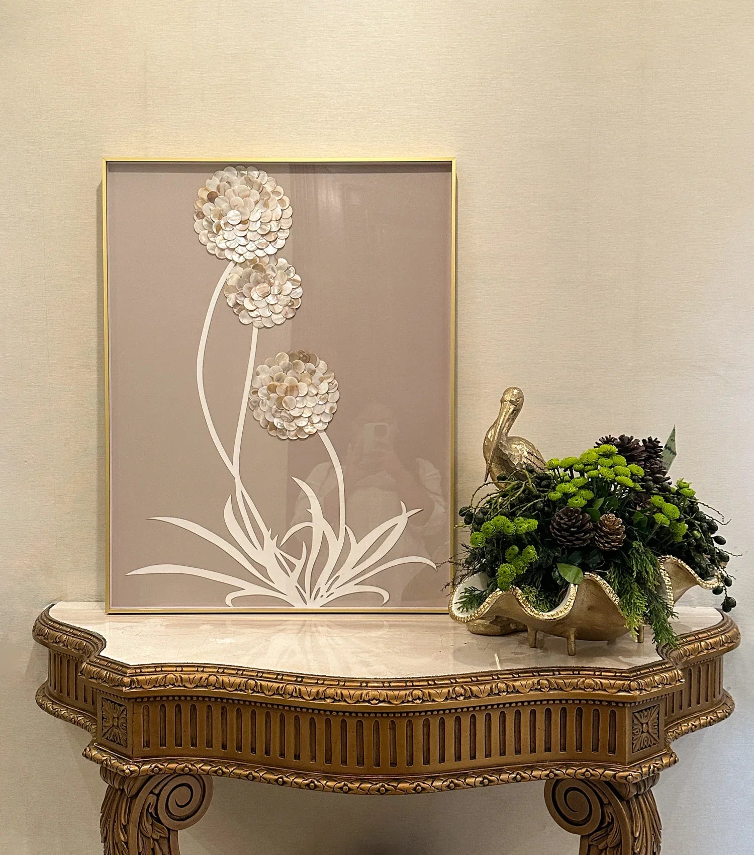 Whispering Trio MOP wall art