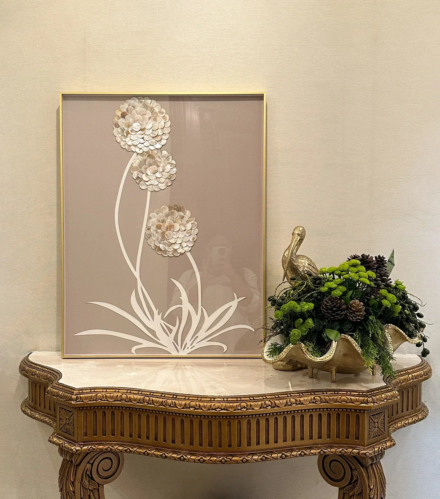 Whispering Trio MOP wall art