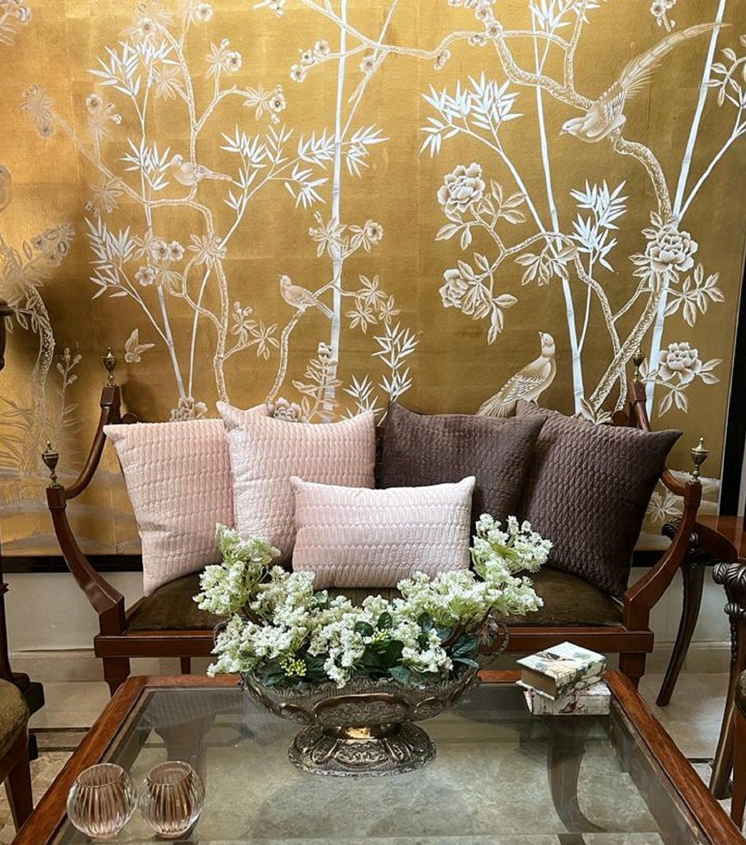 Turkish Velvet Cushion Choco Brown - Elvy Lifestyle