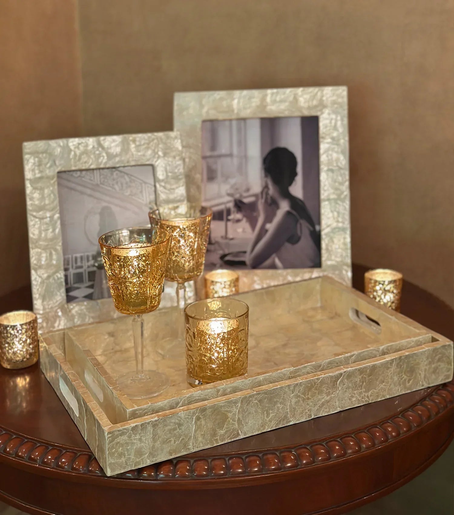 Ocean Mist Seashell Tray - Large