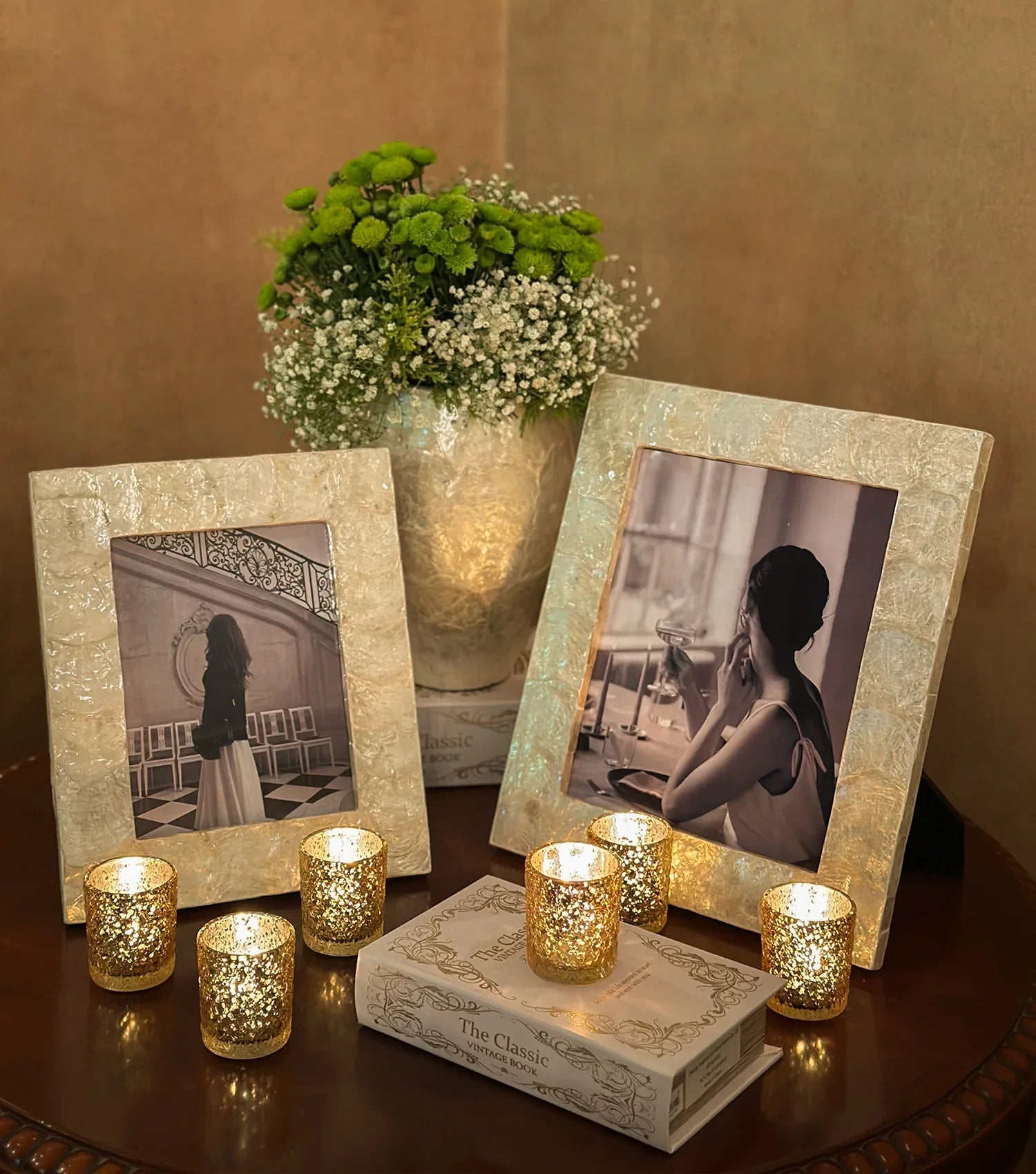 Ocean Mist Seashell Photo Frame 6x8"