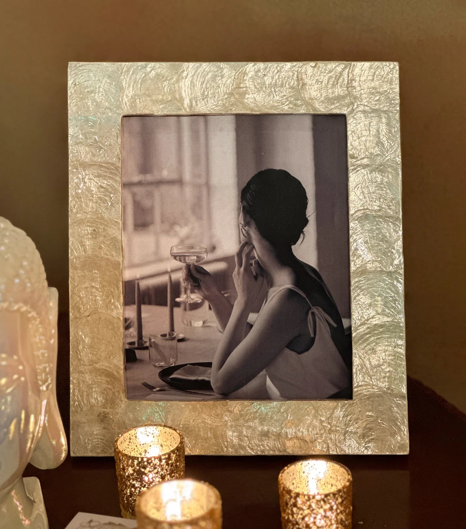 Ocean Mist Seashell Photo Frame 6x8"