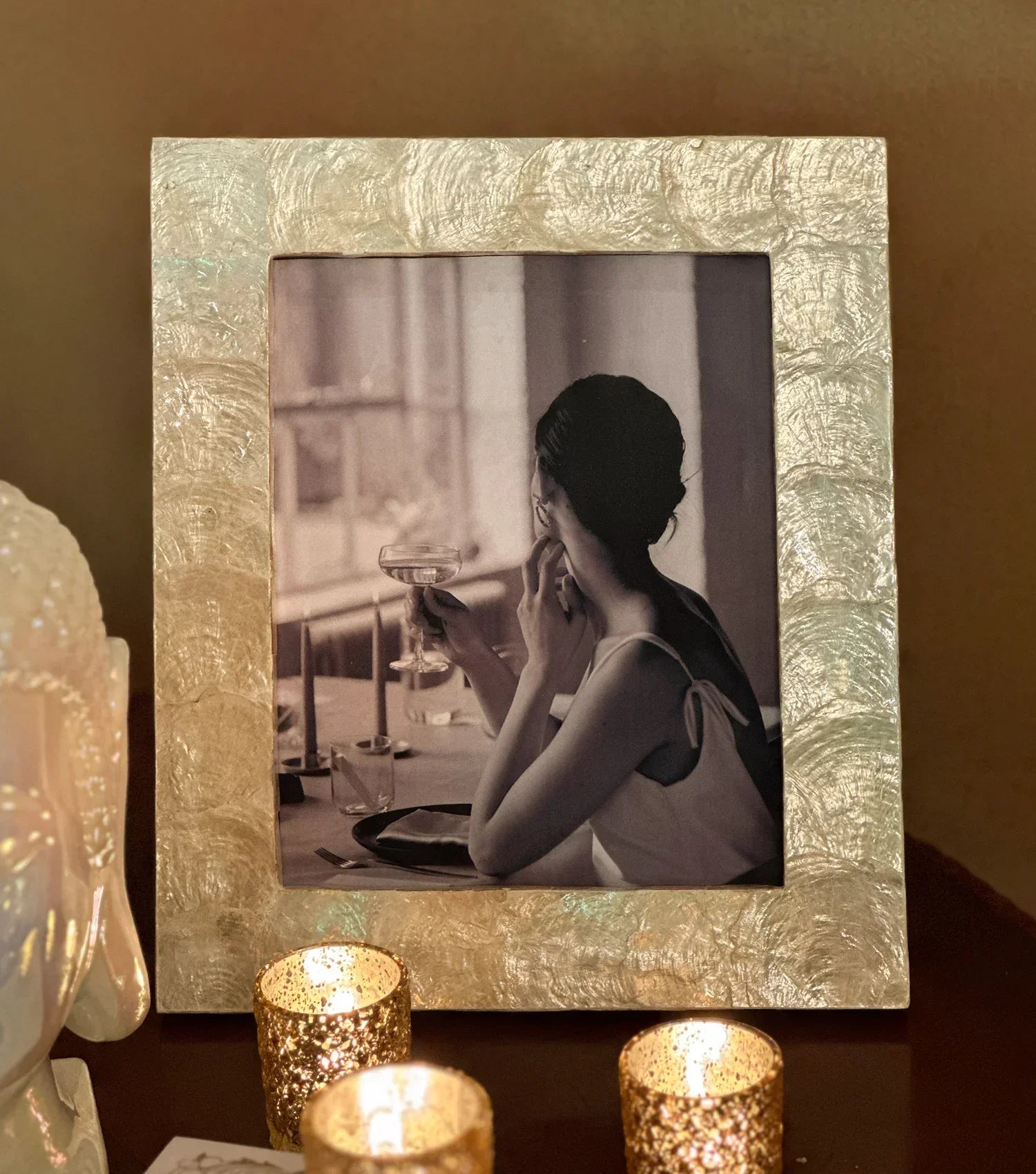 Ocean Mist Seashell Photo Frame 6x8"