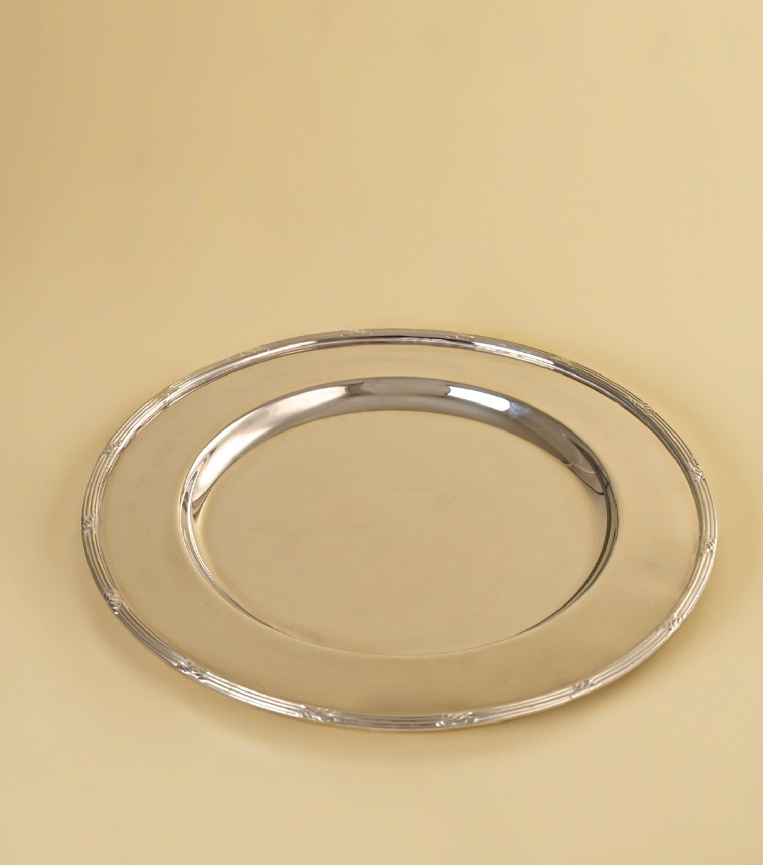 Victorian Charger plate Nickel