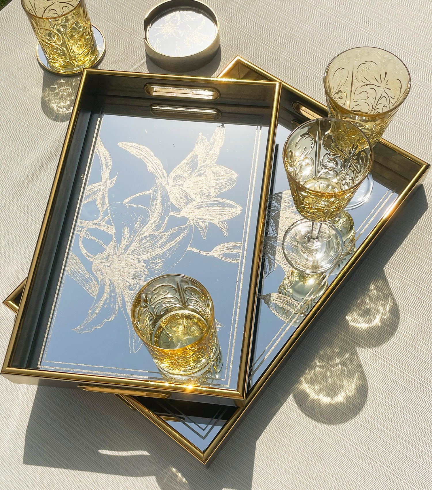 Opulence Mirror Tray Large - Elvy Lifestyle