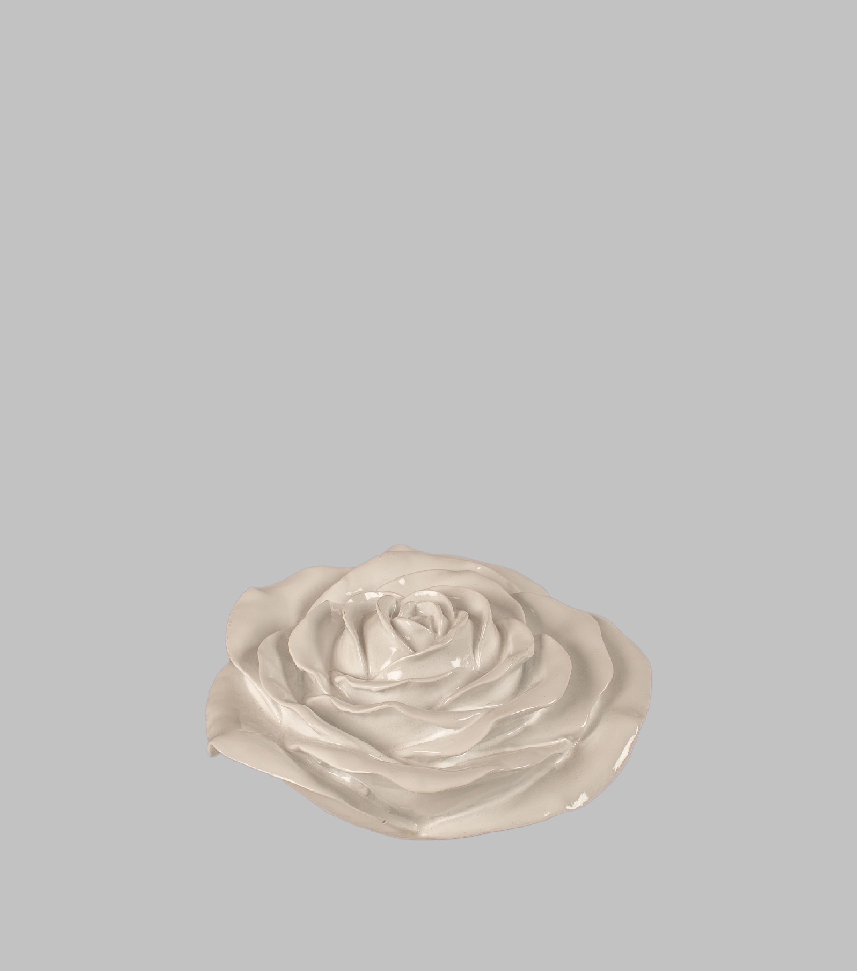 Rose Wall Accent White Small