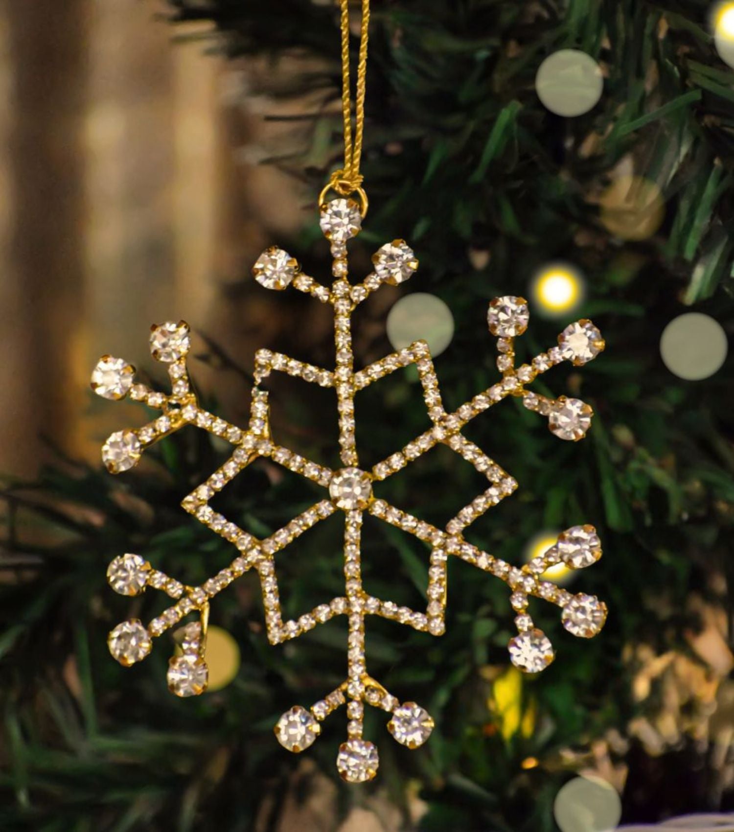 X Mas Beaded Snowflake ornament