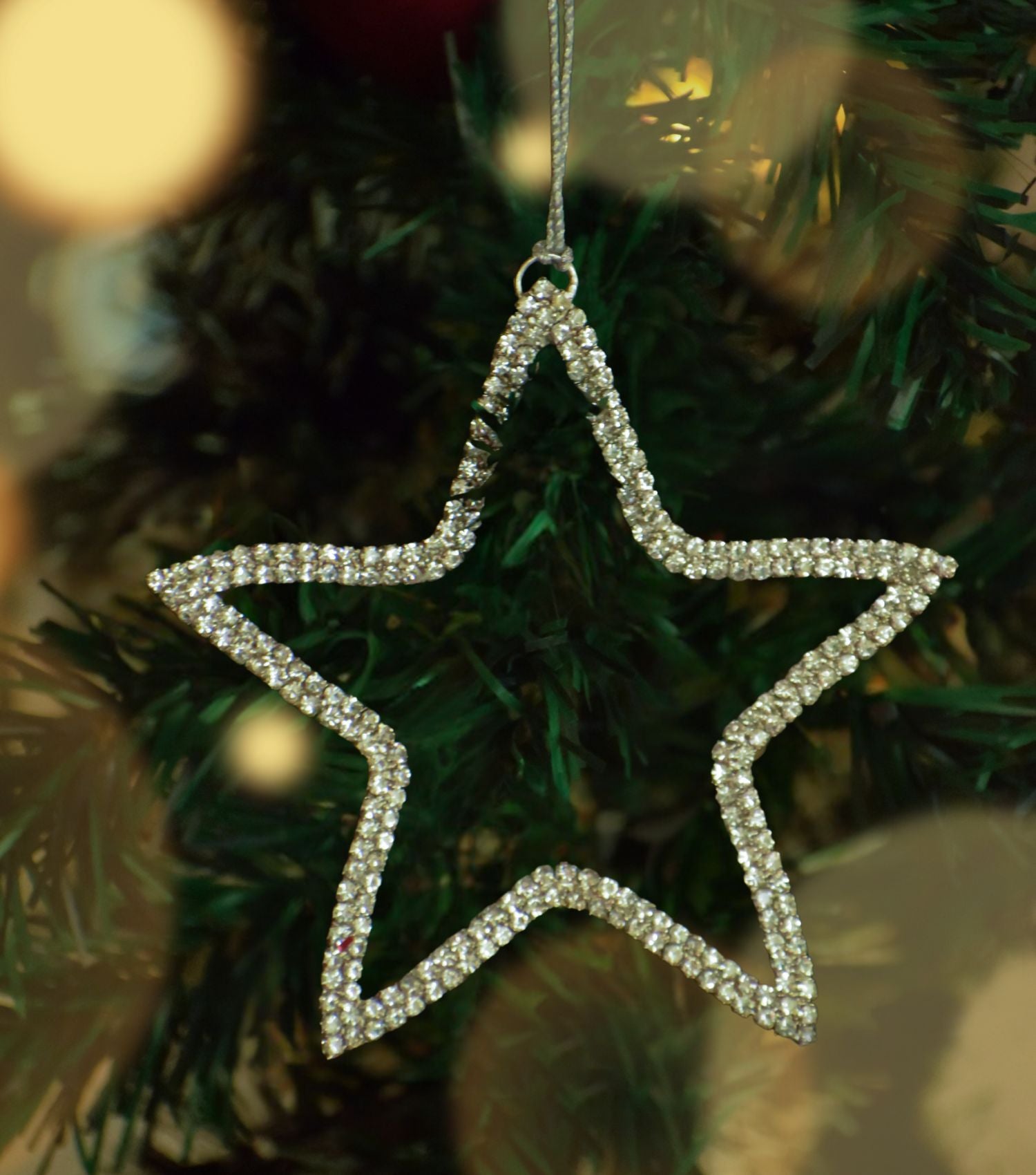 X Mas Beaded Star Ornament