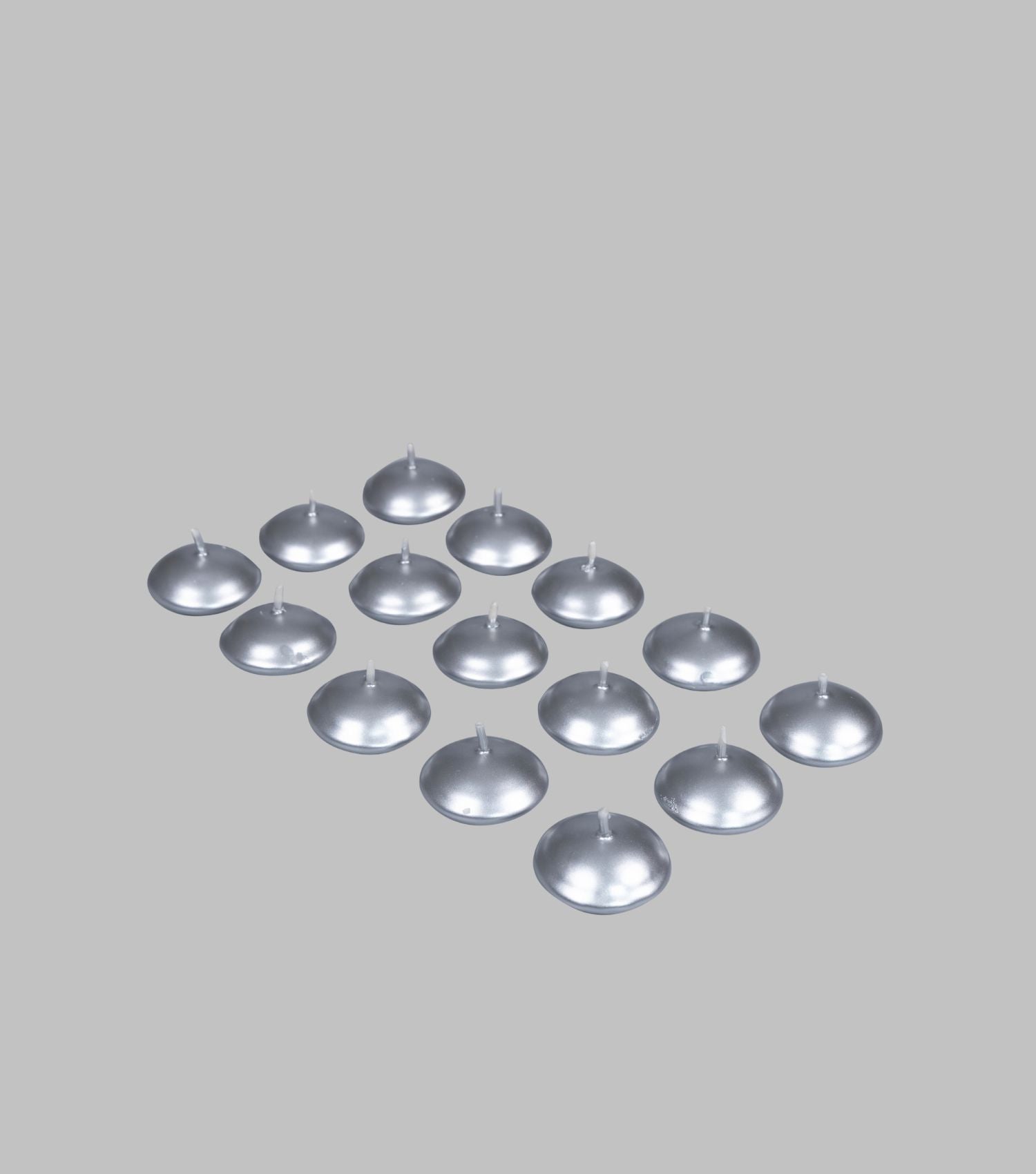 Alfa floating candles silver