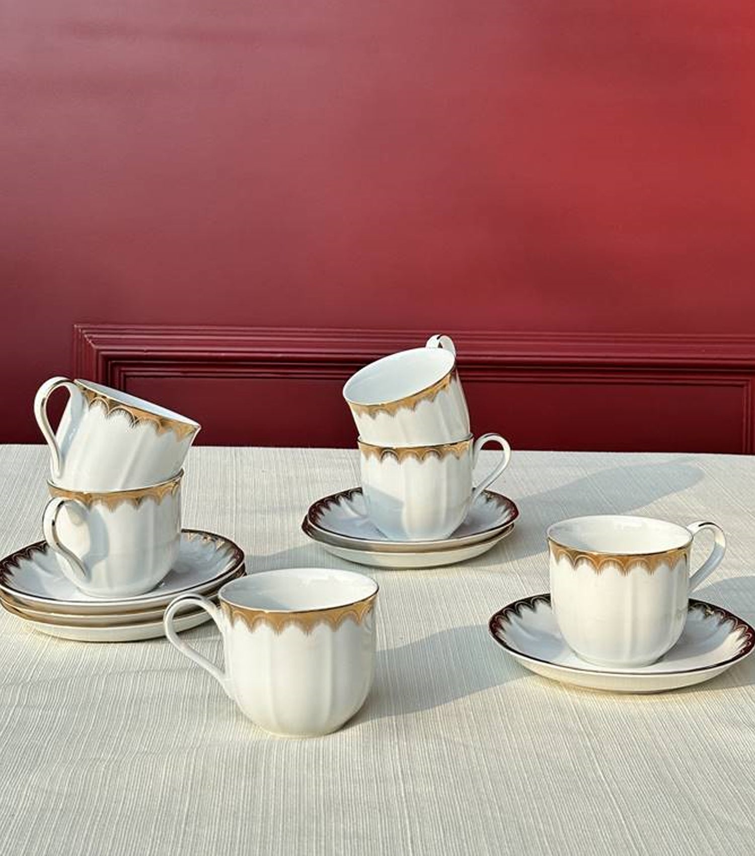 Gilded Add on Tea set of 12 - Elvy Lifestyle