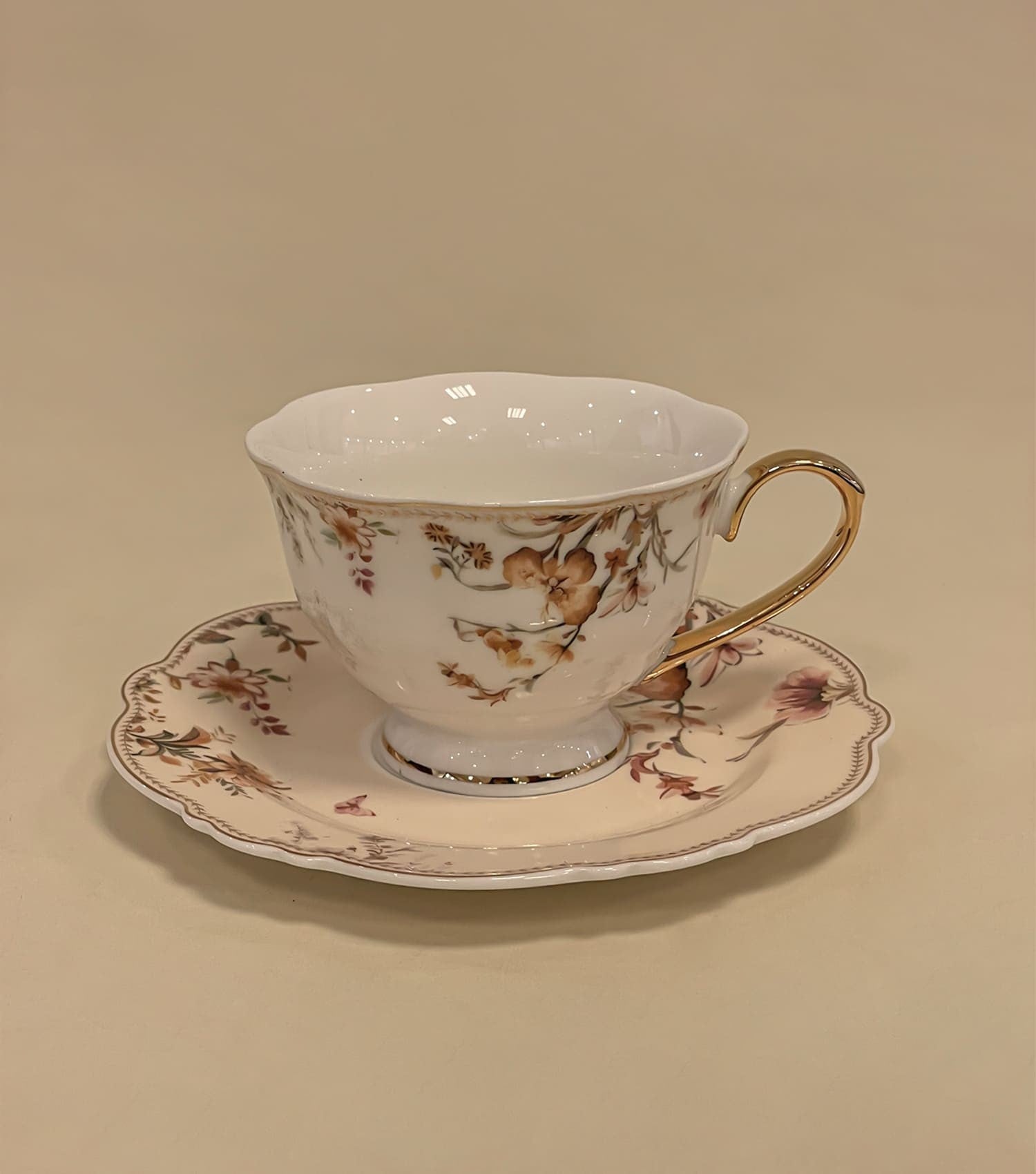 Jardin Tea Cup & Saucer set of 12 - Elvy Lifestyle