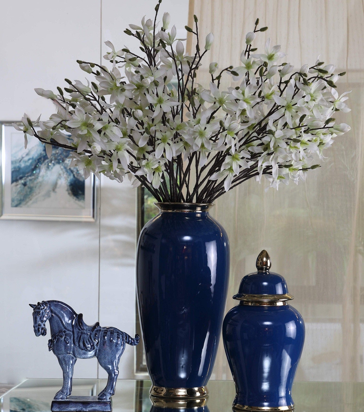 Sierra vase blue
