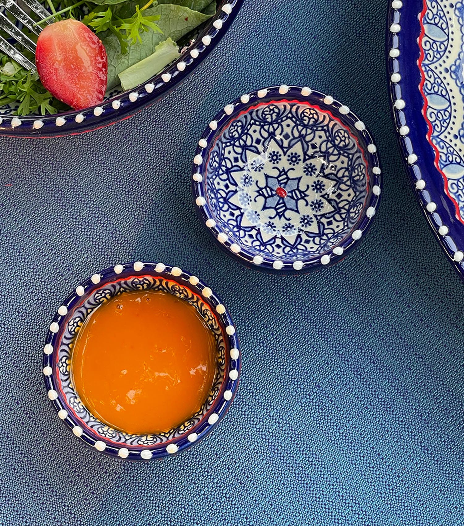 Sefiro Azul Dip Bowl set of 2 - Elvy Lifestyle