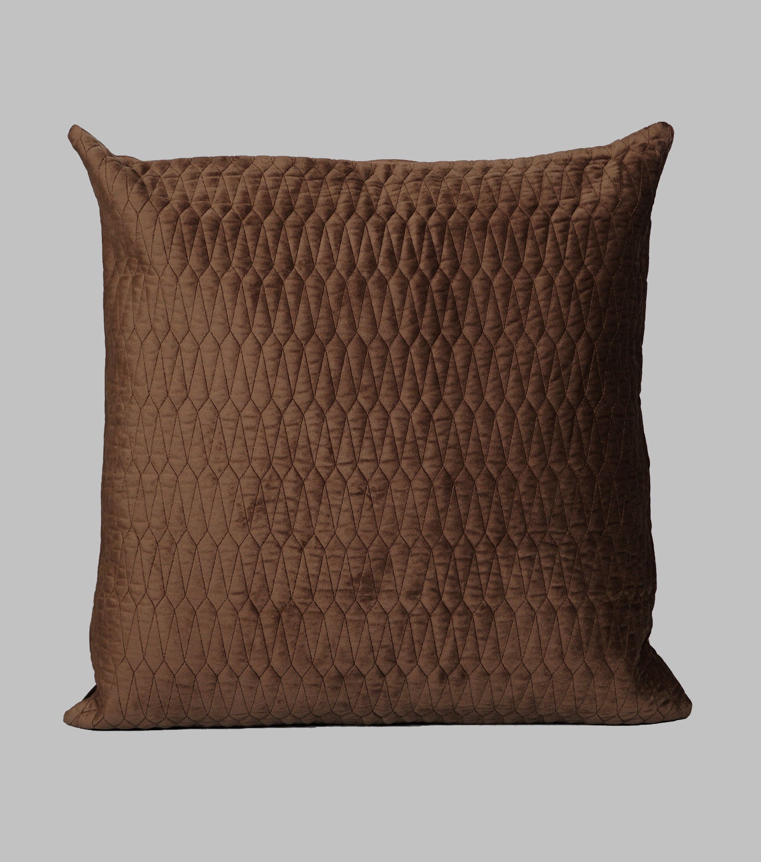Turkish Velvet Cushion Choco Brown