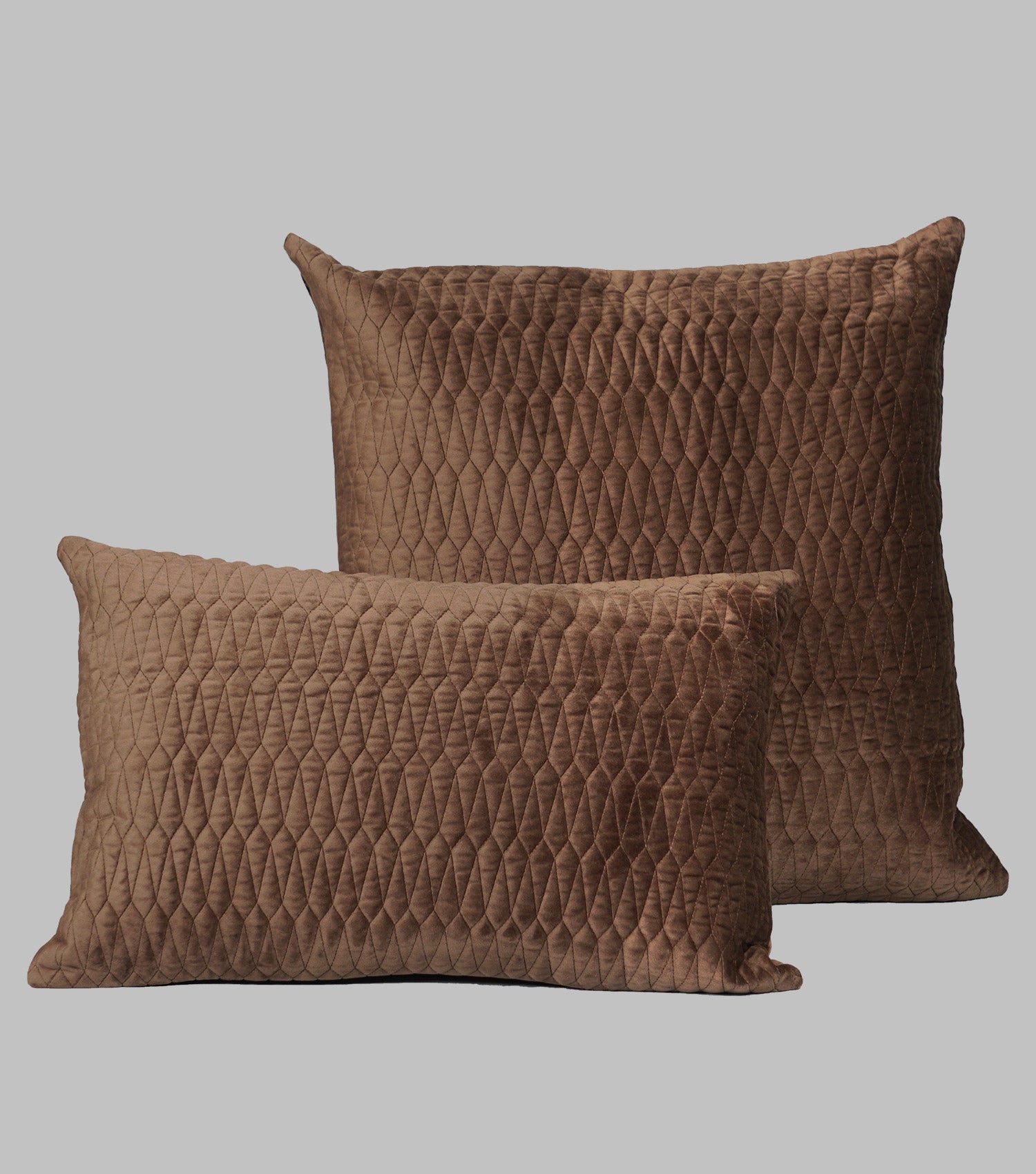 Turkish Velvet Cushion Choco Brown