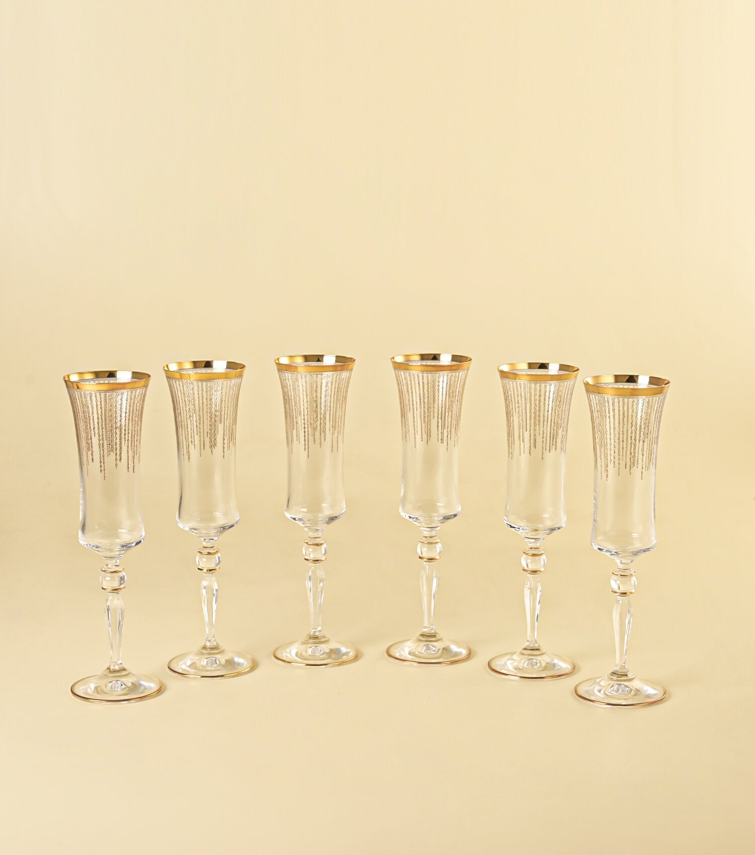 Celebration Champagne Glasses Set of 6