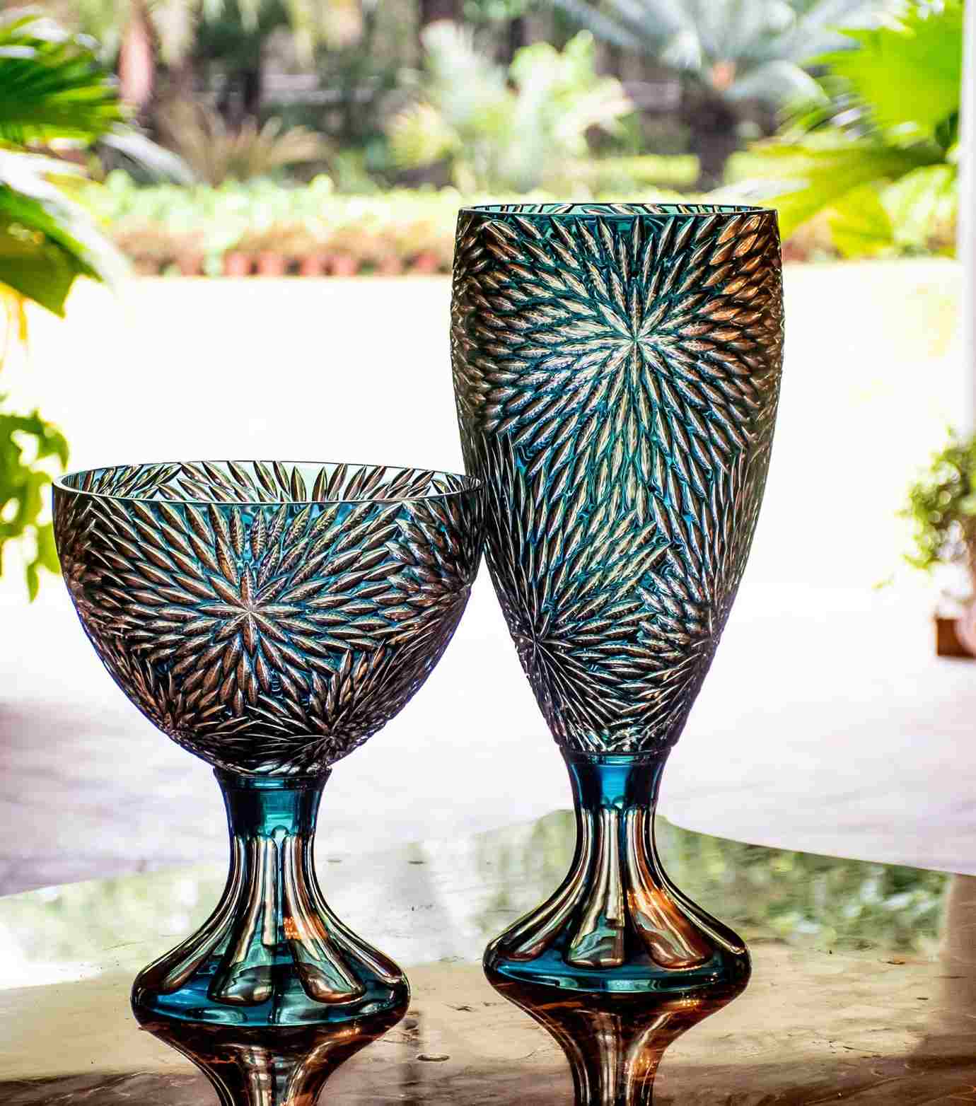 Fern Blue vase