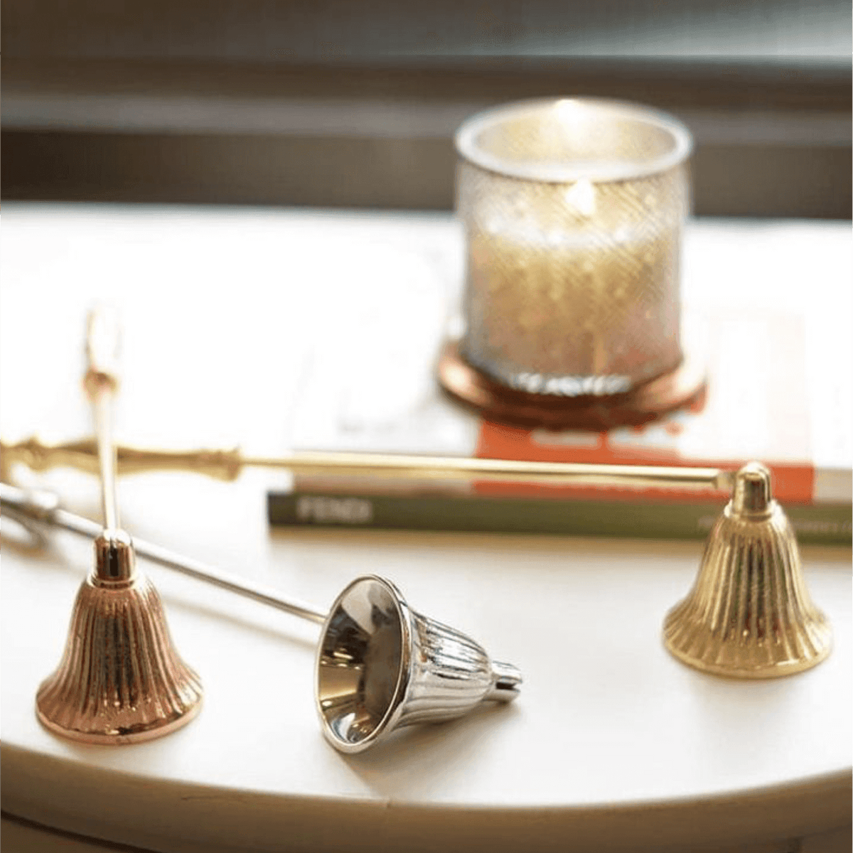 Spengicandele Automatico Vintage - EstinguiFiamma Con Design A Conchiglia Per Candele - Foto 13