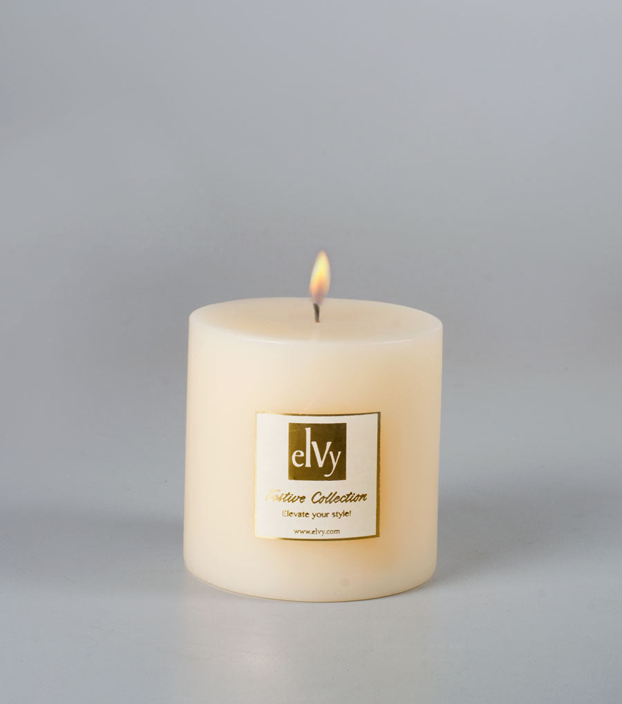 Ivory Pillar Candle