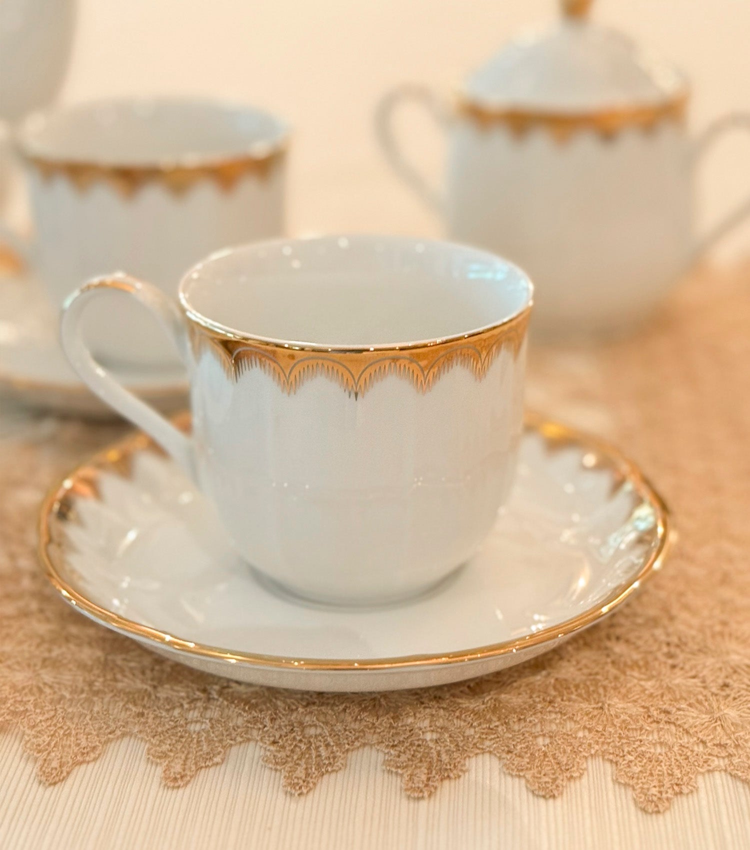 Gilded Add on Tea set of 12 - Elvy Lifestyle