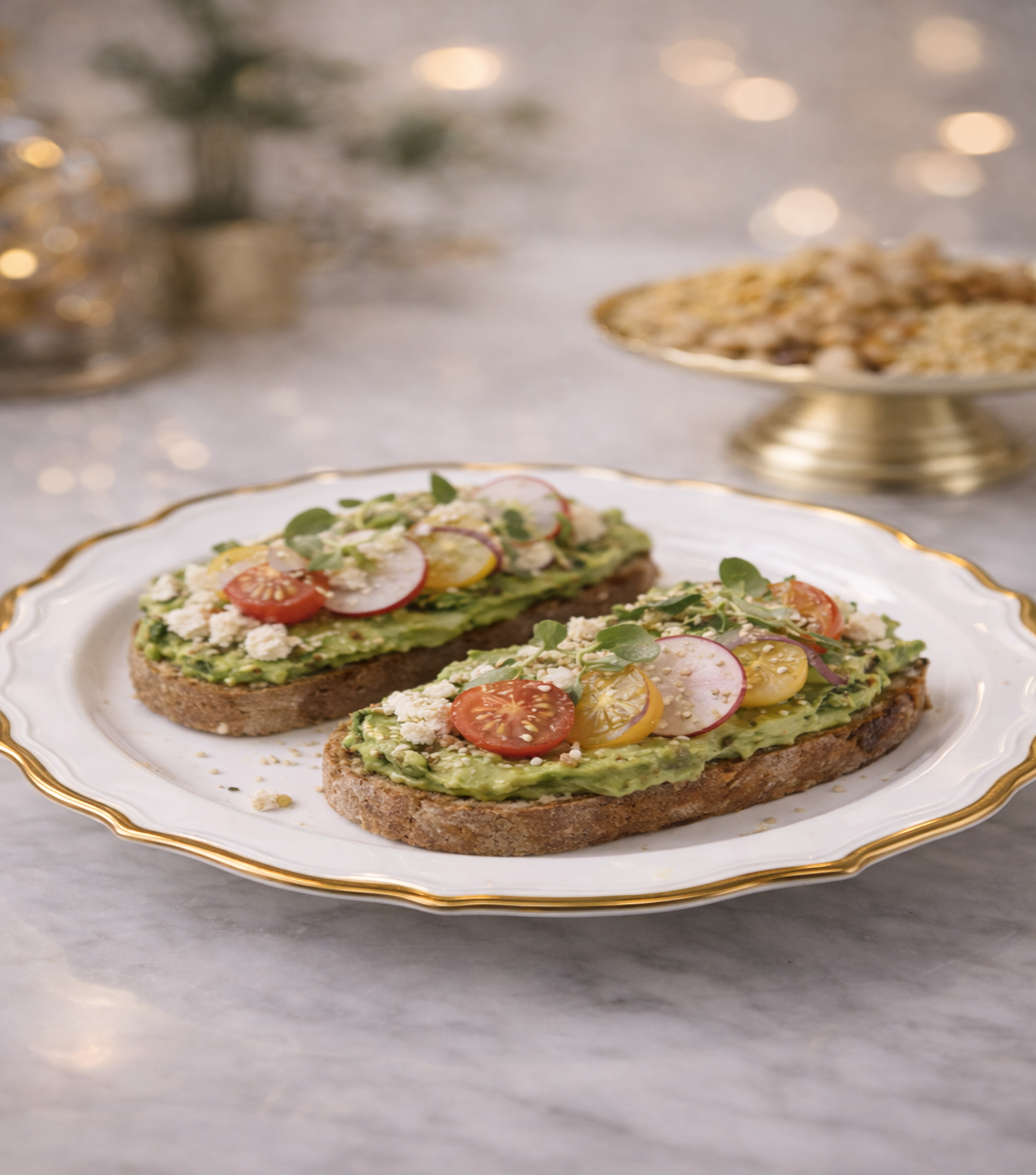 Gilded Serving Platter