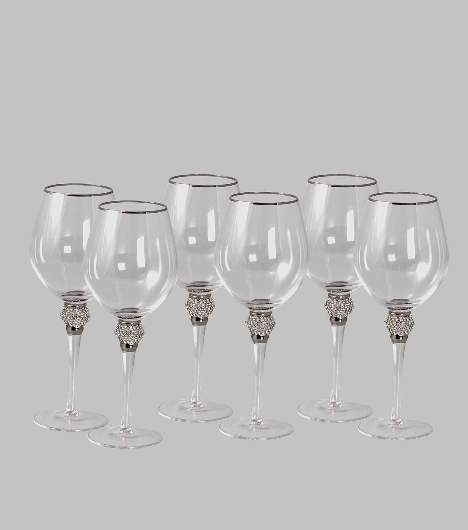 Fionna Wine Glass Silver Set of 6