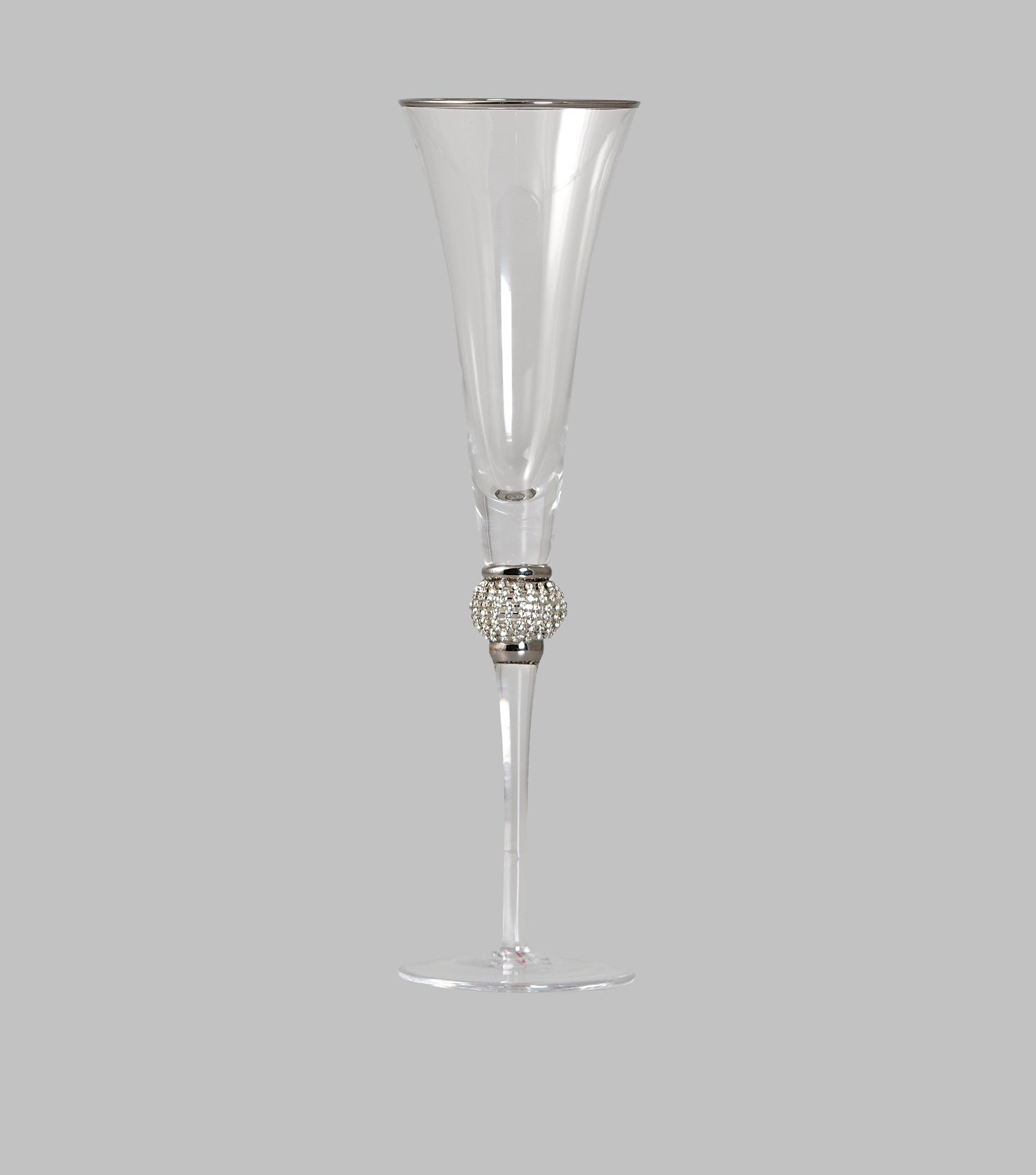 Fionna Champagne Glass Silver Set of 6