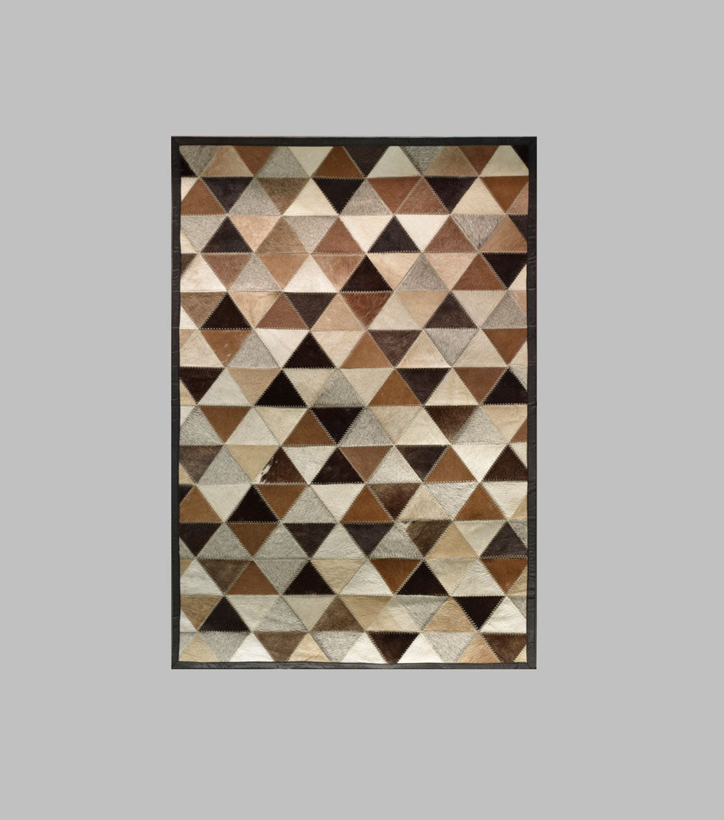 Hairon Rug Black & Brown Prism 48 x 78"