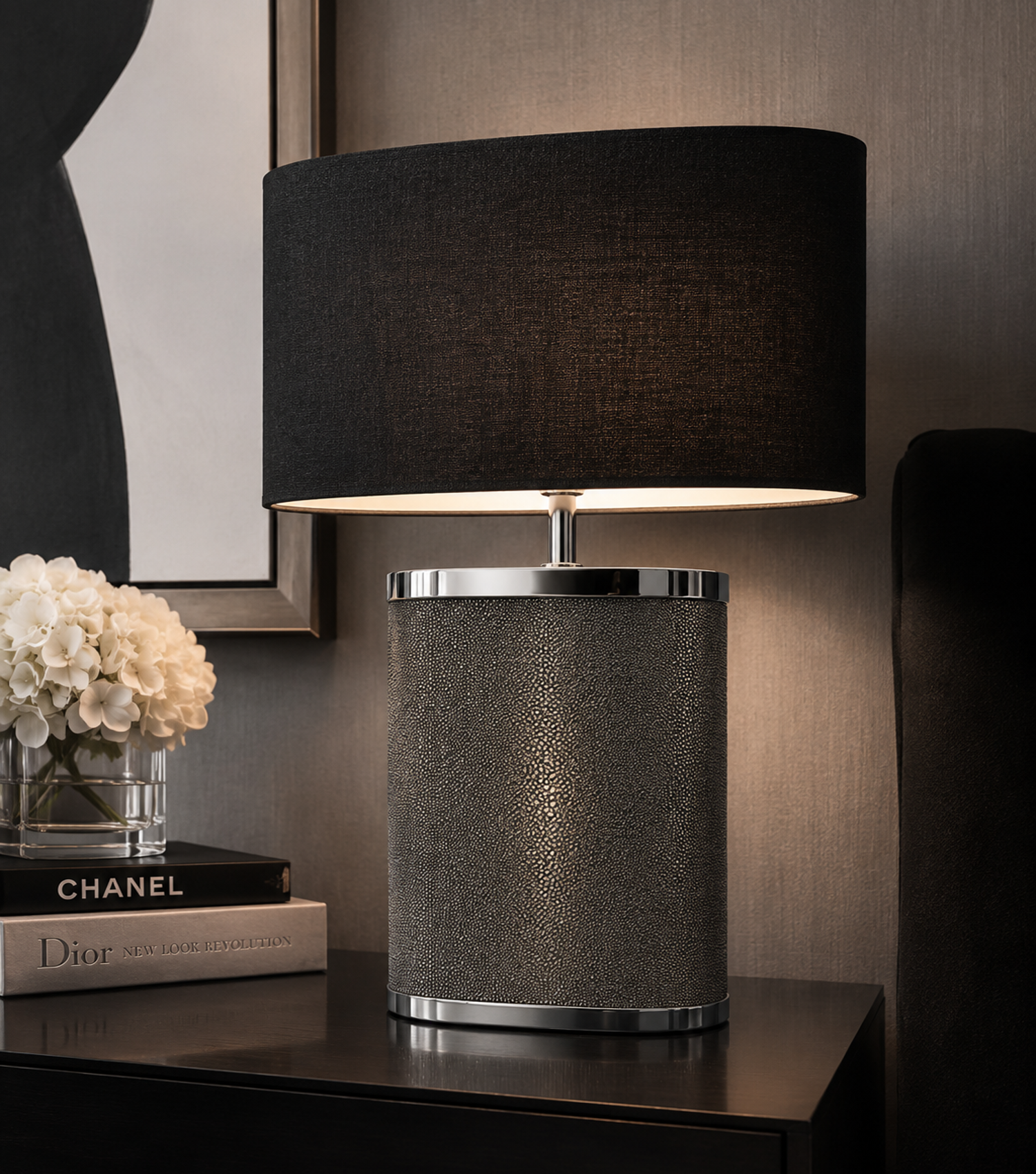 Stingray Table Lamp - Sage Grey