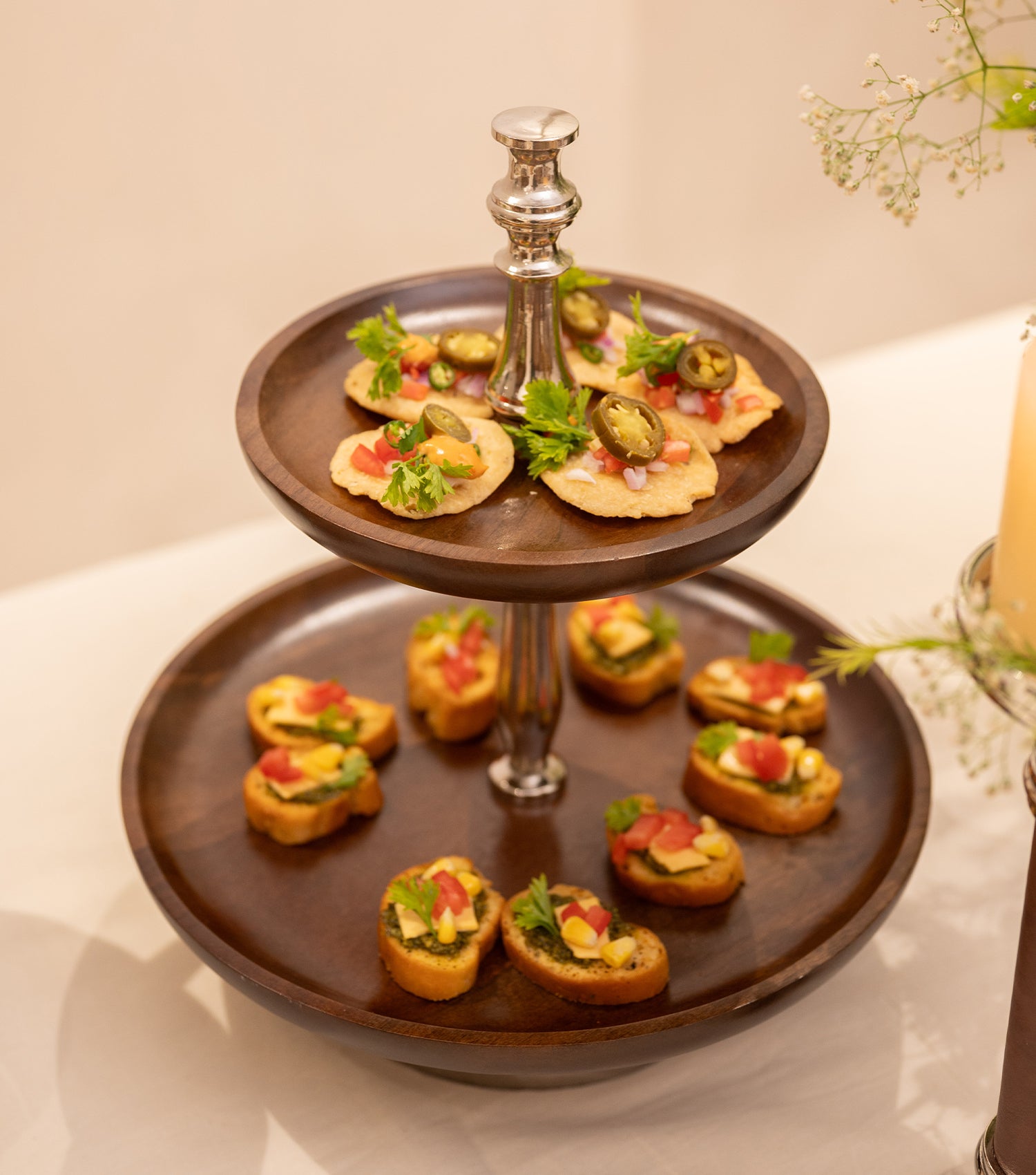 Walnut 2 tier